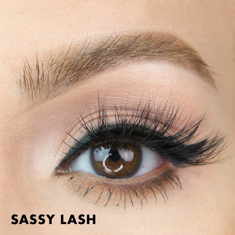 MoxieLash - Sassy Lash - Set of Premium Magnetic Eyelashes - Mid-Level Drama Volume - Mink Lashes for Deep-Set, Hooded, Almond and Monolid Eye-Shapes - Eyeliner Not Included - Image 3